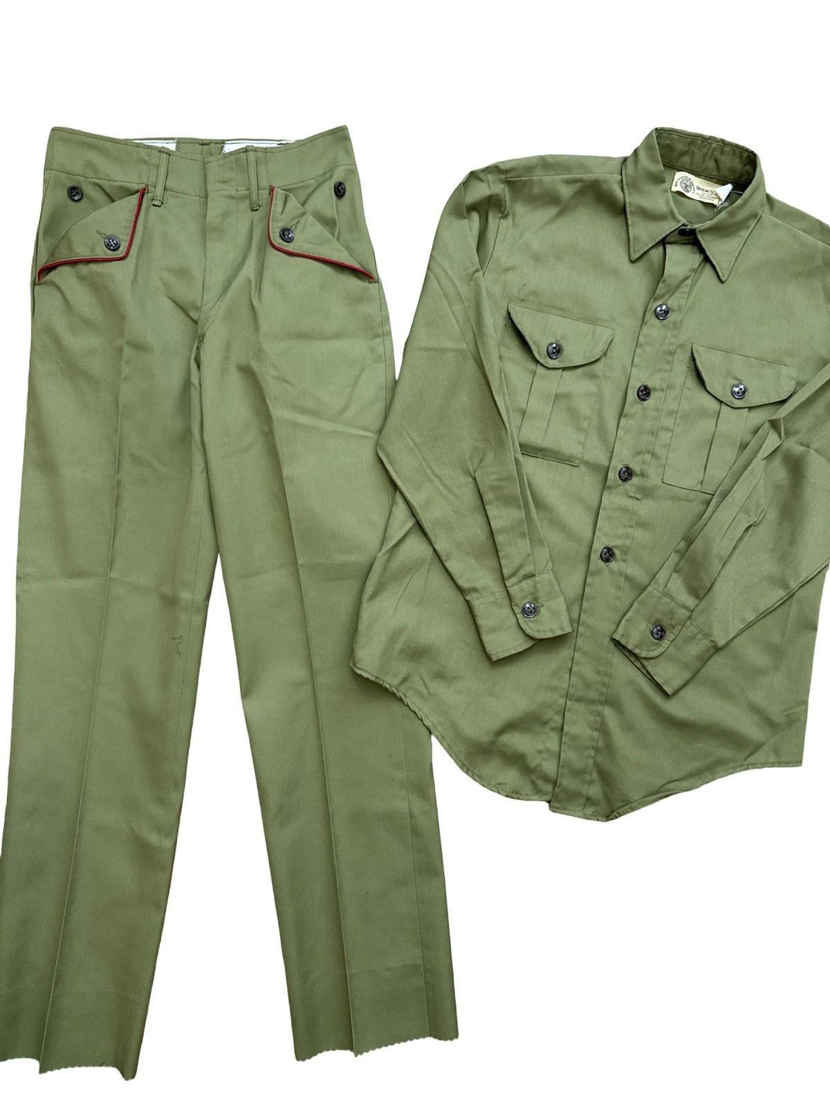 Vintage 1960’s Boy Scouts Of America Pants And Shirt Lot 647 13 Reg Unisex’s