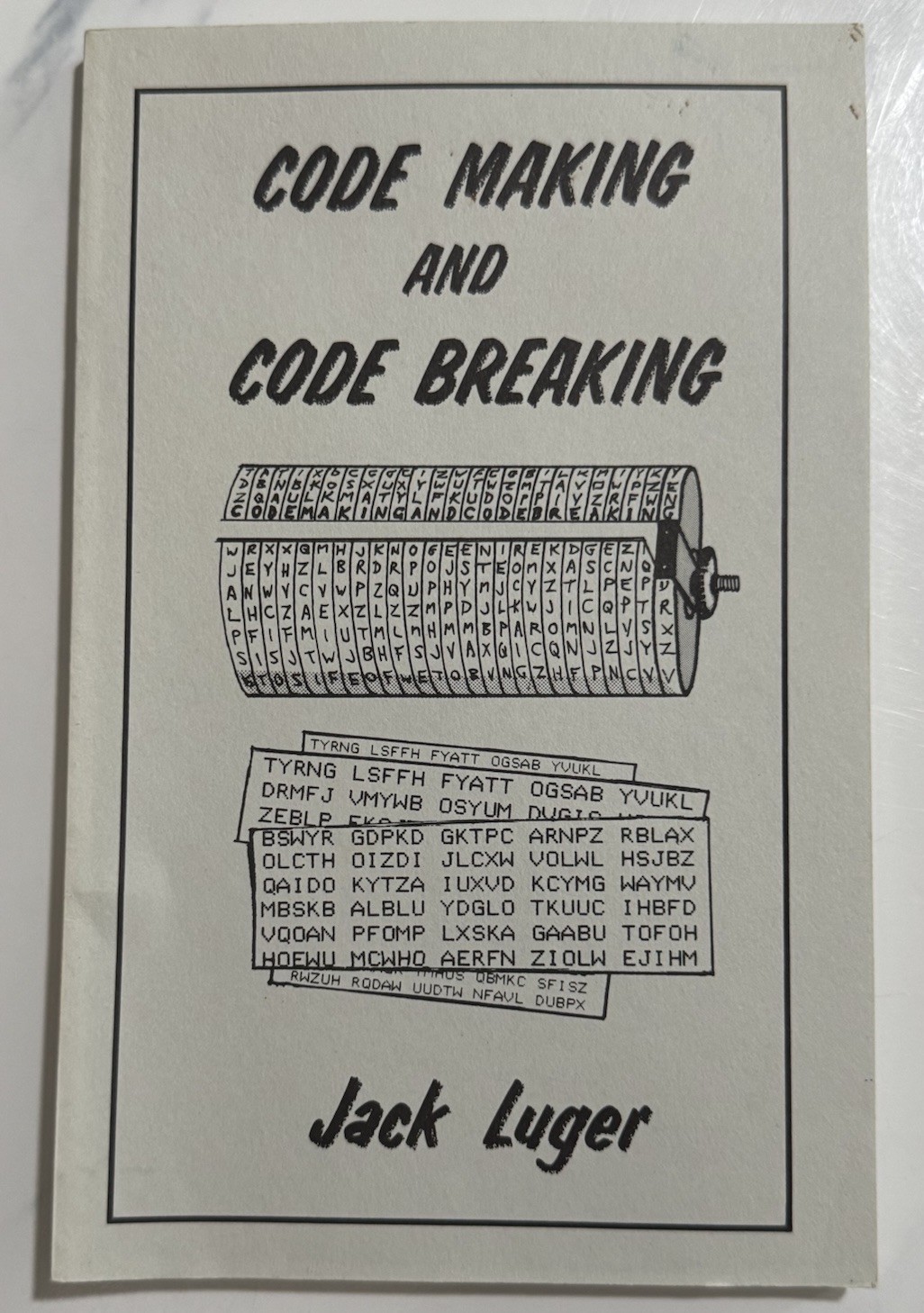 Jack Luger Code Making and Code Breaking (Paperback) 1990, Vintage EUC