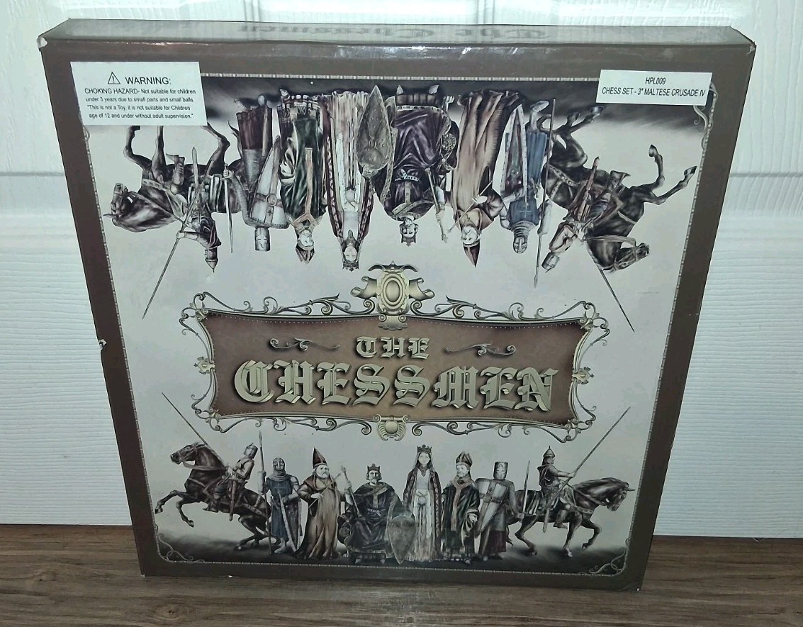 The Chessmen Knights Chess Set In Box Handmade Collectors Edition NO BOARD