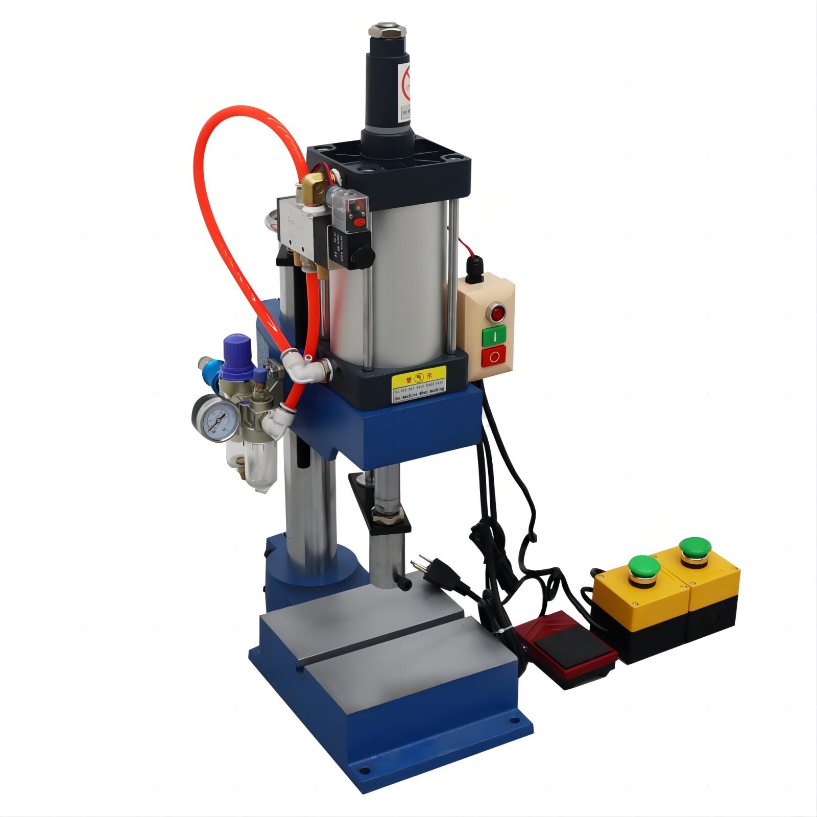 1100Lb/500kg Pneumatic Punch Machine Foot Switch No Display Controller 110V