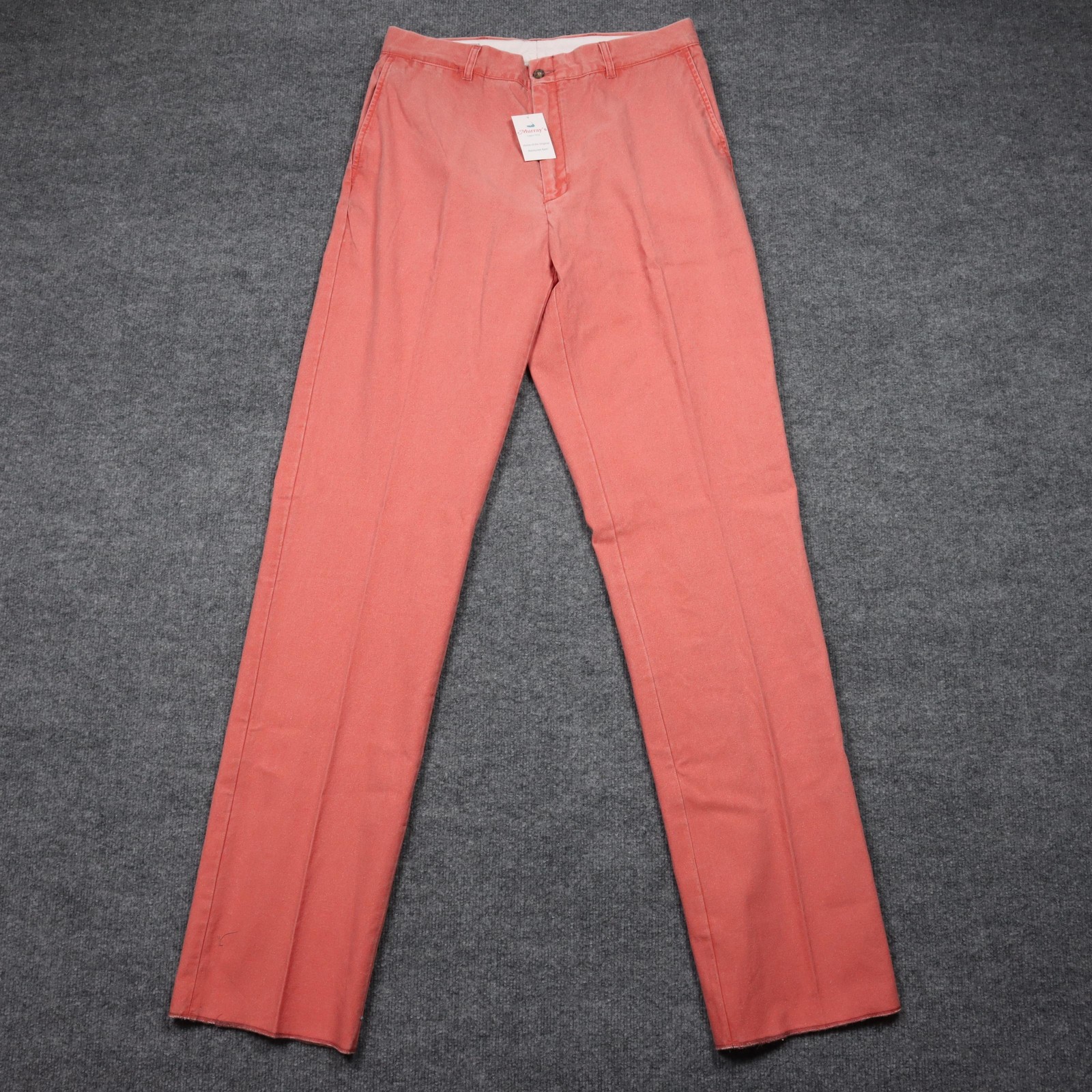 Murray\'s Toggery Shop Pants Mens 34x38 Red Nantucket Reds Cotton Chino Straight