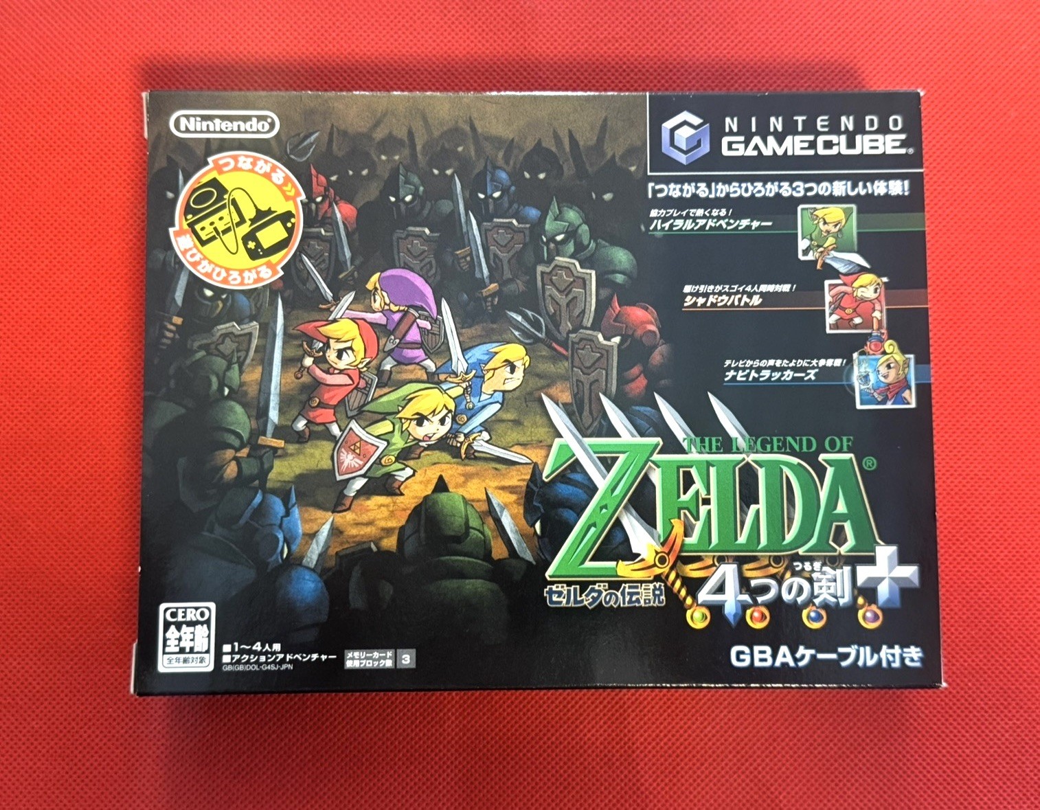 Nintendo GameCube - The Legend of Zelda Four Swords Adventures W/ GBA Link New Nintendo GameCube - The Legend of Zelda Four Swords Adventures W/ GBA Link New