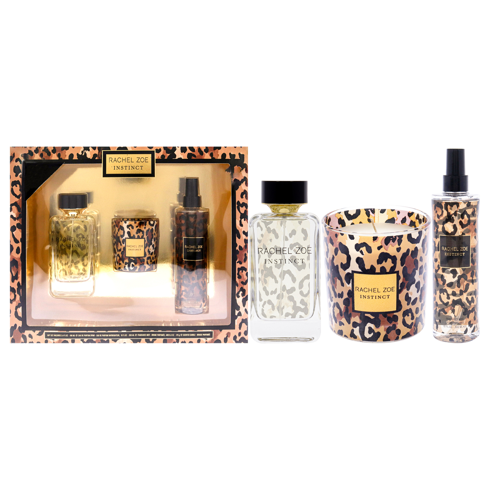 Instinct by Rachel Zoe - Perfume for Women - Candle - EDP Spray - 3 Pc Gift Set Instinct by Rachel Zoe - Perfume for Women - Candle - EDP Spray - 3 Pc Gift Set
