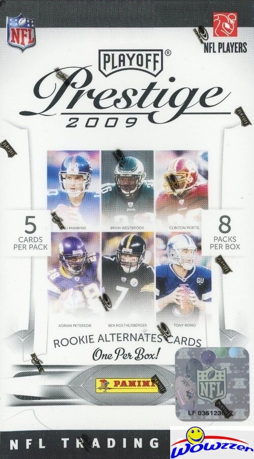 2009 Playoff Prestige Football EXCLUSIVE Factory Sealed Blaster Box-RC ALTERNATE