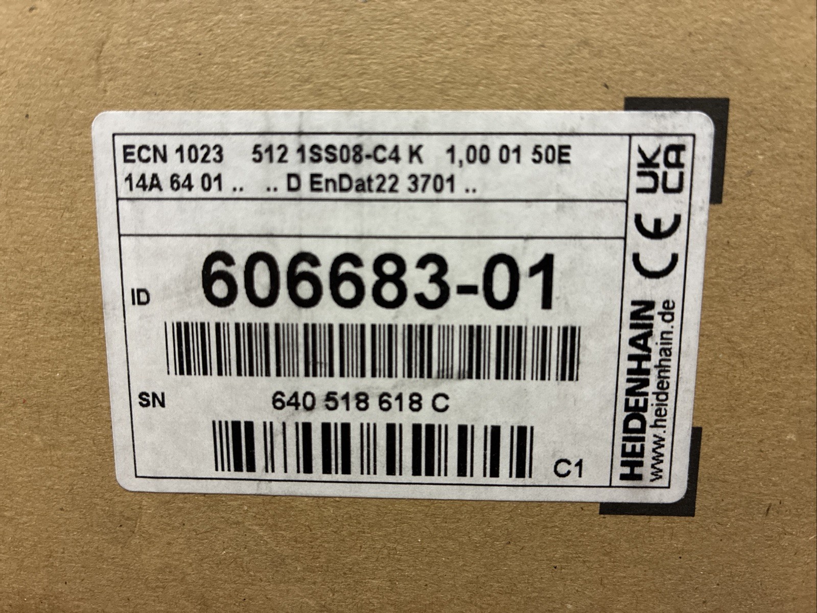 New Heidenhain 606683-01 Rotary Encoder ECN 1023 New Heidenhain 606683-01 Rotary Encoder ECN 1023