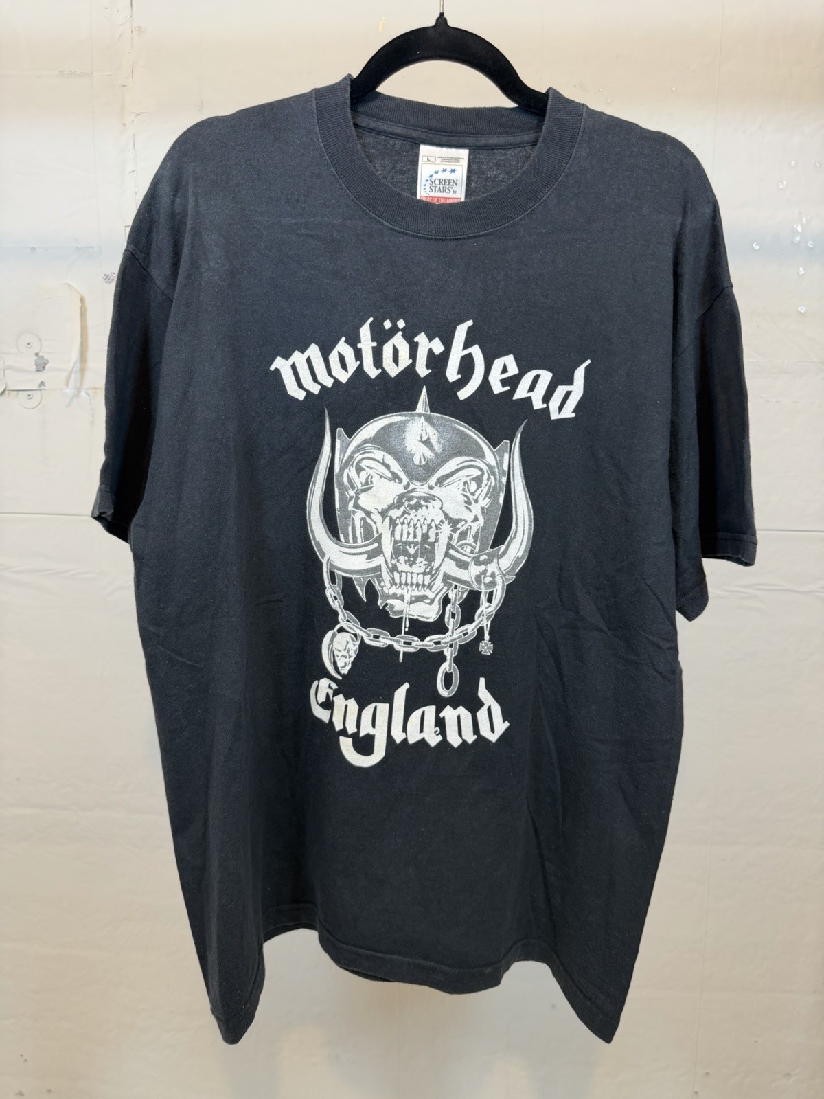 Vintage Motörhead Shirt Large England Late 90s Screen Stars Tag Vintage Motörhead Shirt Large England Late 90s Screen Stars Tag