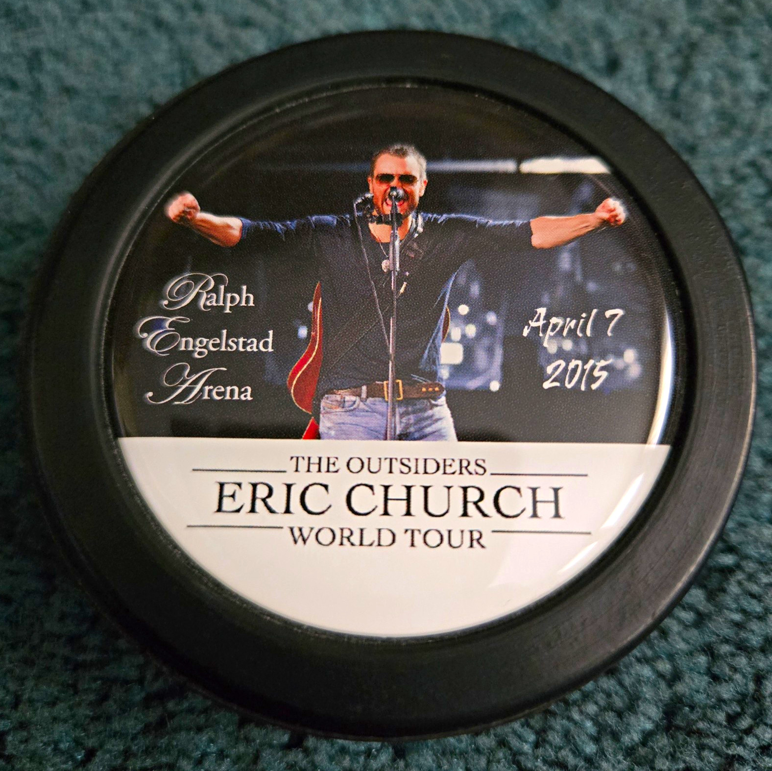 Eric Church 2015 Ralph Engelstad Arena, April 7th Concert, Rare Hockey Puck Eric Church 2015 Ralph Engelstad Arena, April 7th Concert, Rare Hockey Puck