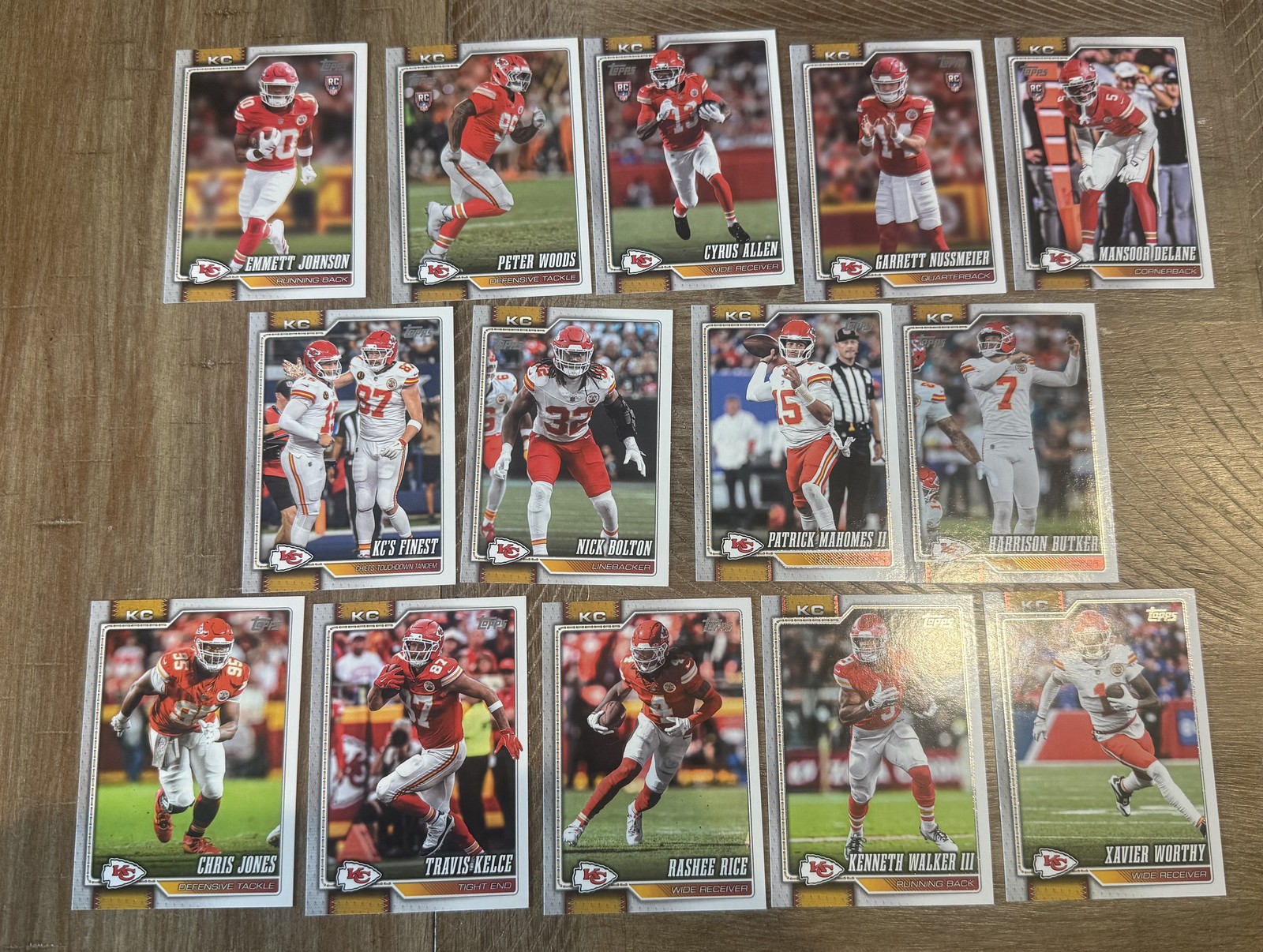 2026 Topps Flagship Football Kansas City Chiefs Team Set 14 cards 2026 Topps Flagship Football Kansas City Chiefs Team Set 14 cards