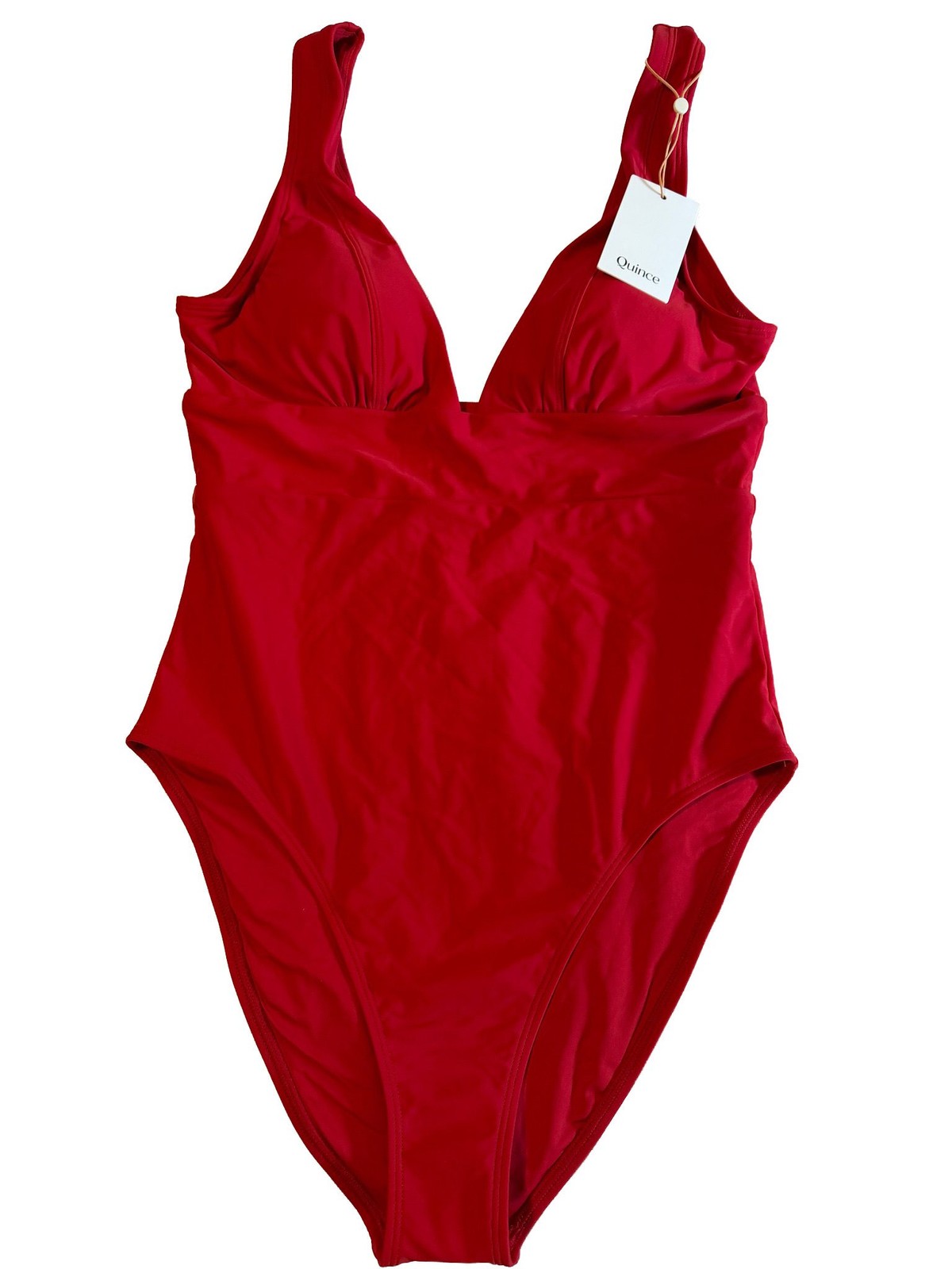 Quince Women\'s NWT Red One-Piece Swimsuit - Size Large