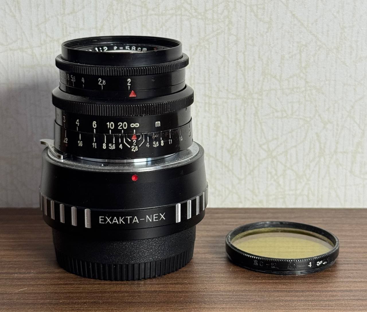 Carl Zeiss Biotar Vintage Lens – Exakta Mount + Exakta to NEX Adapter – #3403683