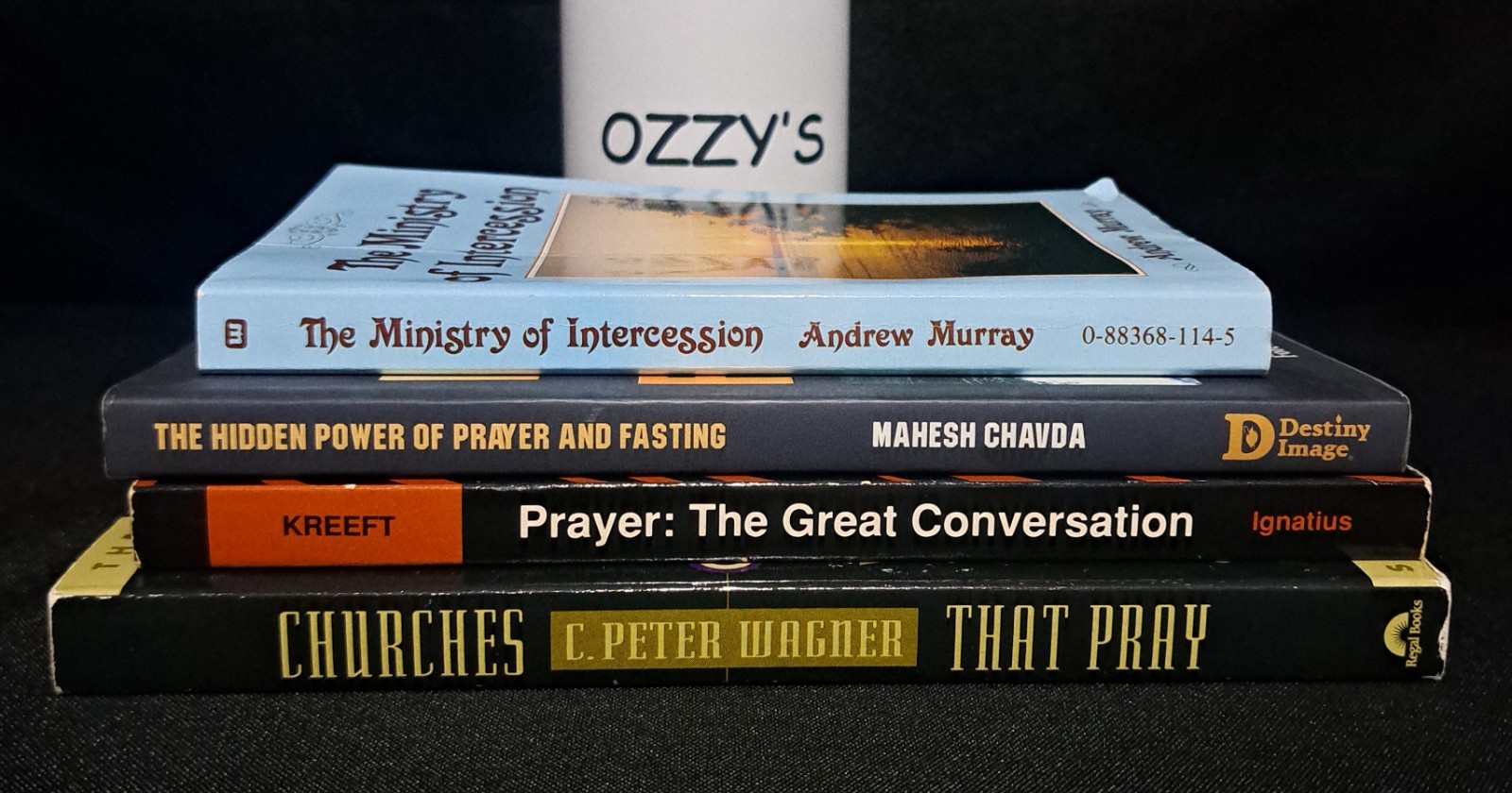 Lot of Four Pre-owned Christian Books on Prayer