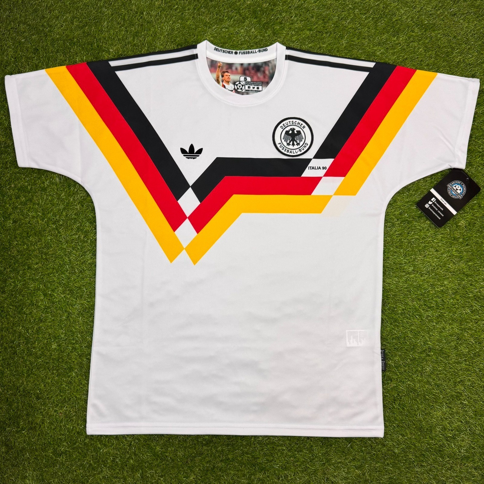 Germany, Men\'s Retro Soccer Jersey, 1990 (Talla Grande)