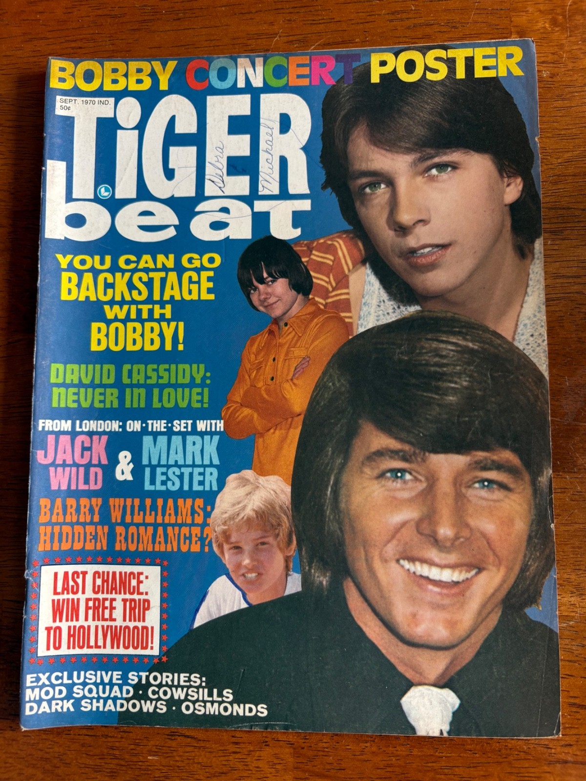 Vintage Tiger Beat Magazine David Cassidy Bobby Sherman Osmonds Davy Jones 1970 Vintage Tiger Beat Magazine David Cassidy Bobby Sherman Osmonds Davy Jones 1970