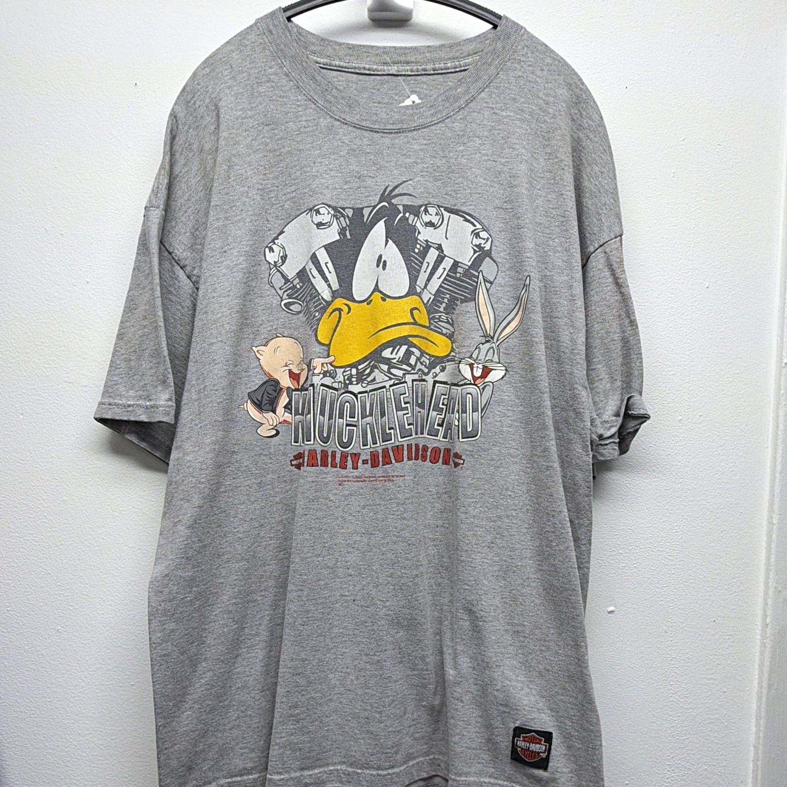 Vintage Harley-Davidson Knucklehead Looney Tunes T-Shirt Moroney\'s NY Vintage Harley-Davidson Knucklehead Looney Tunes T-Shirt Moroney\'s NY