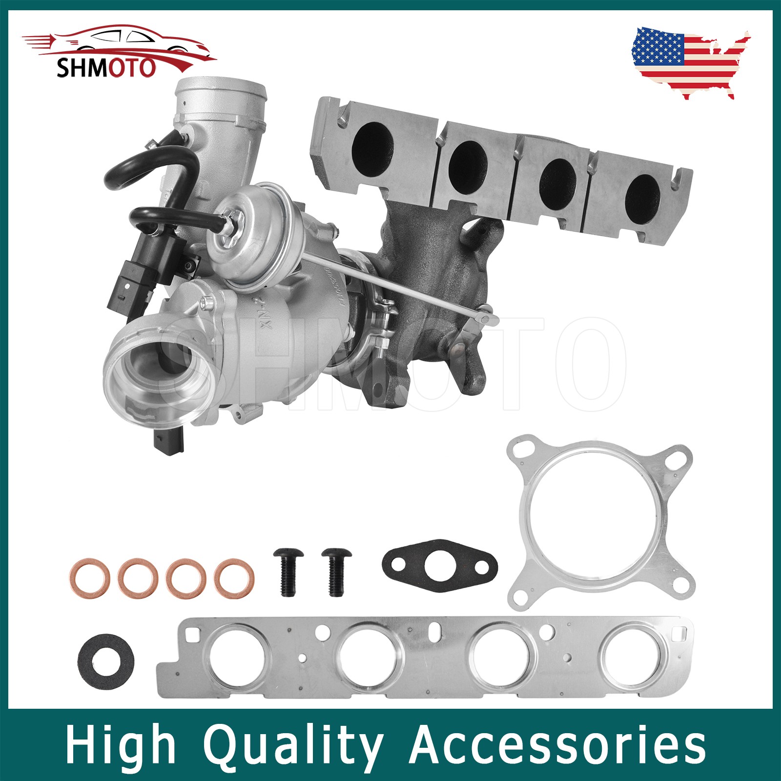 Turbo Turbocharger For 2.0T VW Jetta GLI Passat Beetle Tiguan Audi DOHC CCTA