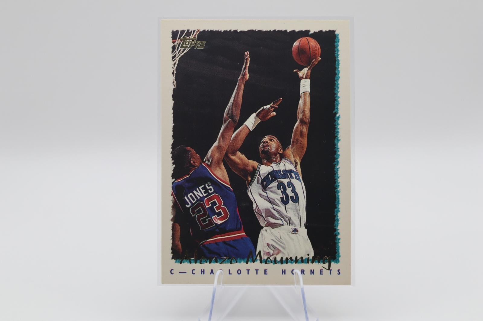 1994-95 Topps #39 Alonzo Mourning Spectralight 1994-95 Topps #39 Alonzo Mourning Spectralight