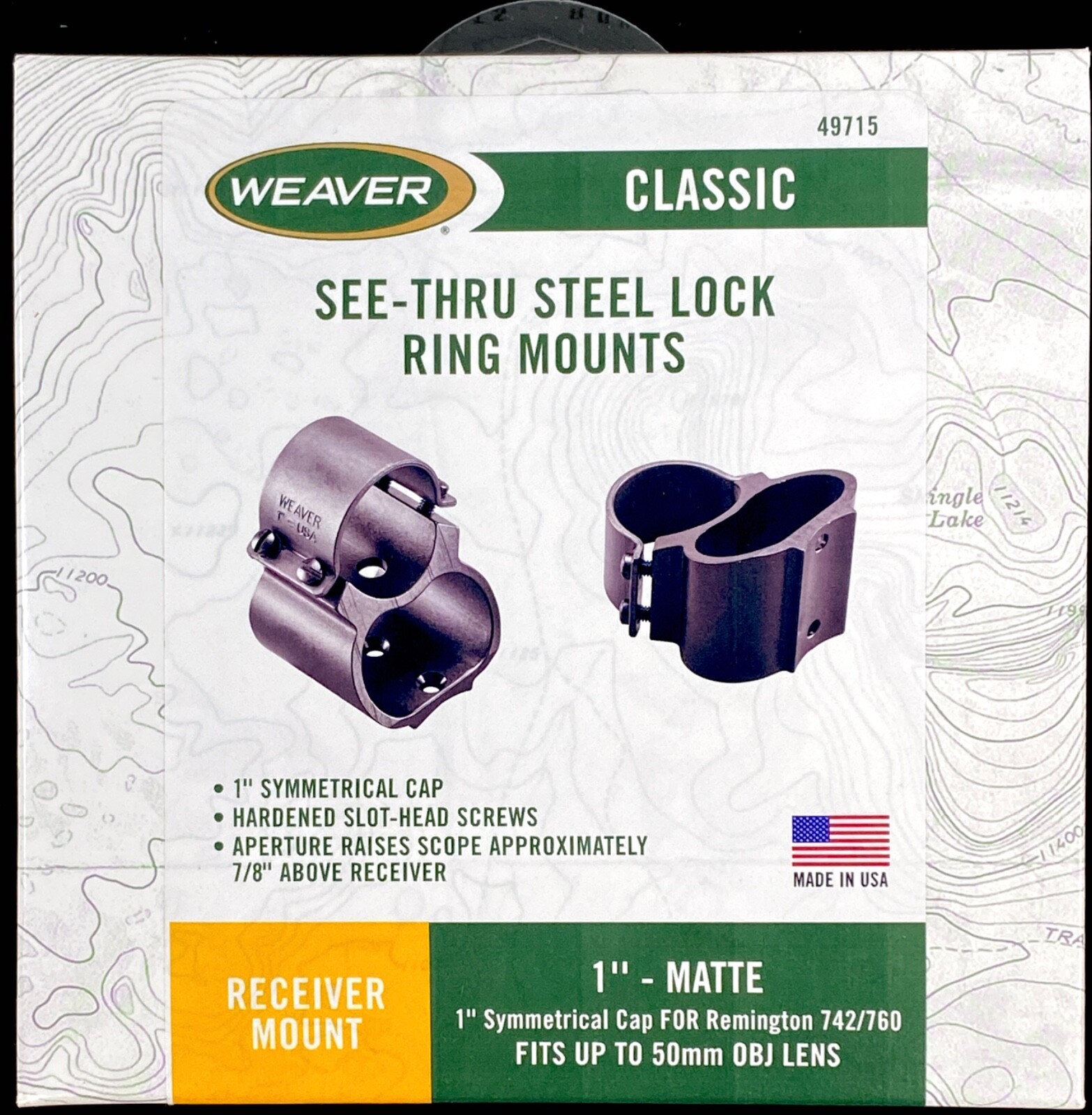 Weaver Remington 742/760 See-Thru Scope Mounts 1\