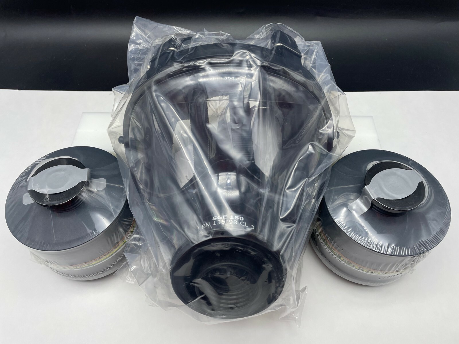 NATO 40mm SGE150 Gas Mask w/2x NBC/CBRN Filters JUST MADE IN 2026