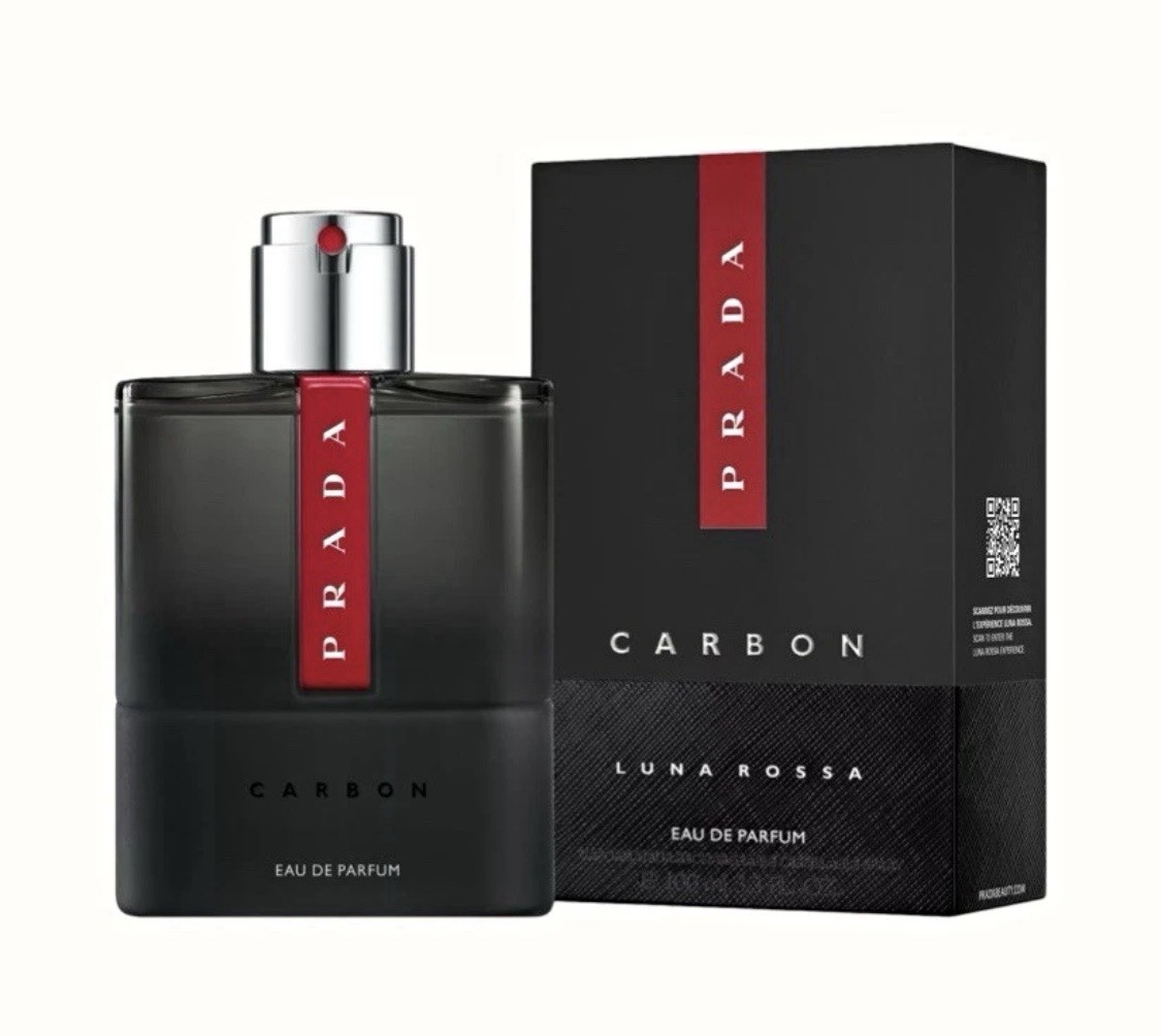 PRADA Luna Rossa Carbon Eau de Parfum Spray, 3.4 fl oz, New with Box