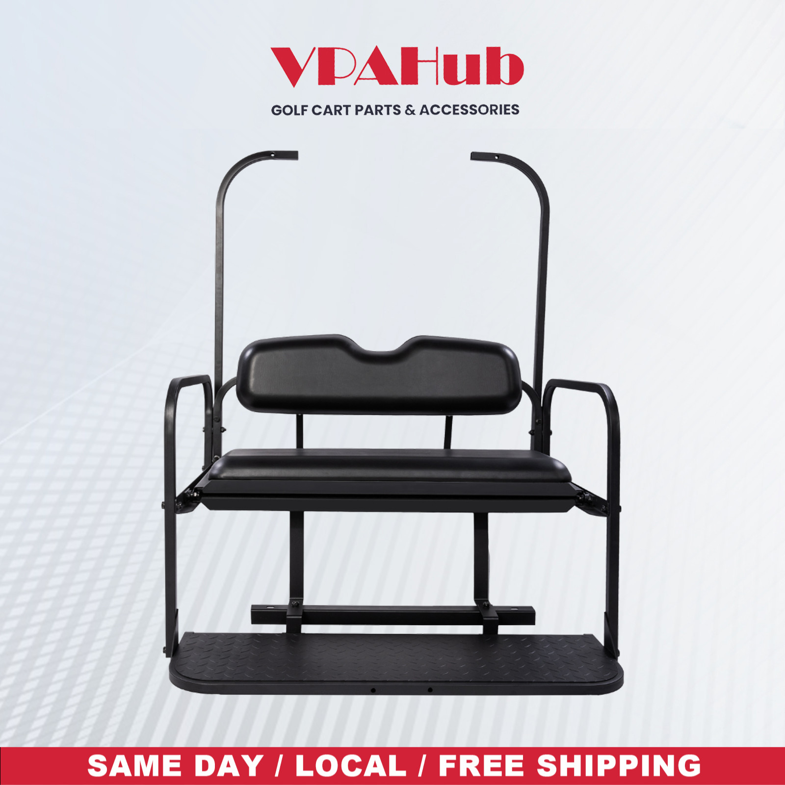 VPAHub Club Car DS Flip Folding Black Rear Seat, Fit for 1982-2007 Models VPAHub Club Car DS Flip Folding Black Rear Seat, Fit for 1982-2007 Models
