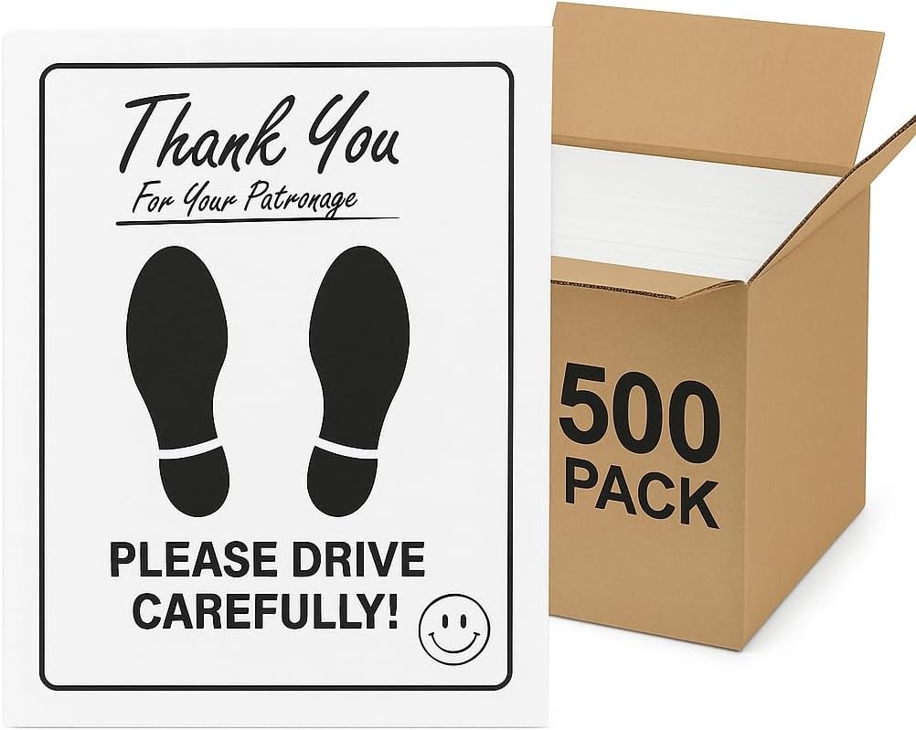 Disposable Paper Car Floor Mats Heavy Duty Waterproof Professional Auto 500pk