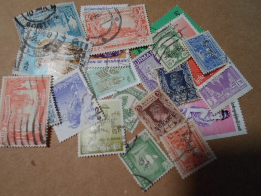 Collection lot 22 different stamps of Burma / Myanmar Collection lot 22 different stamps of Burma / Myanmar