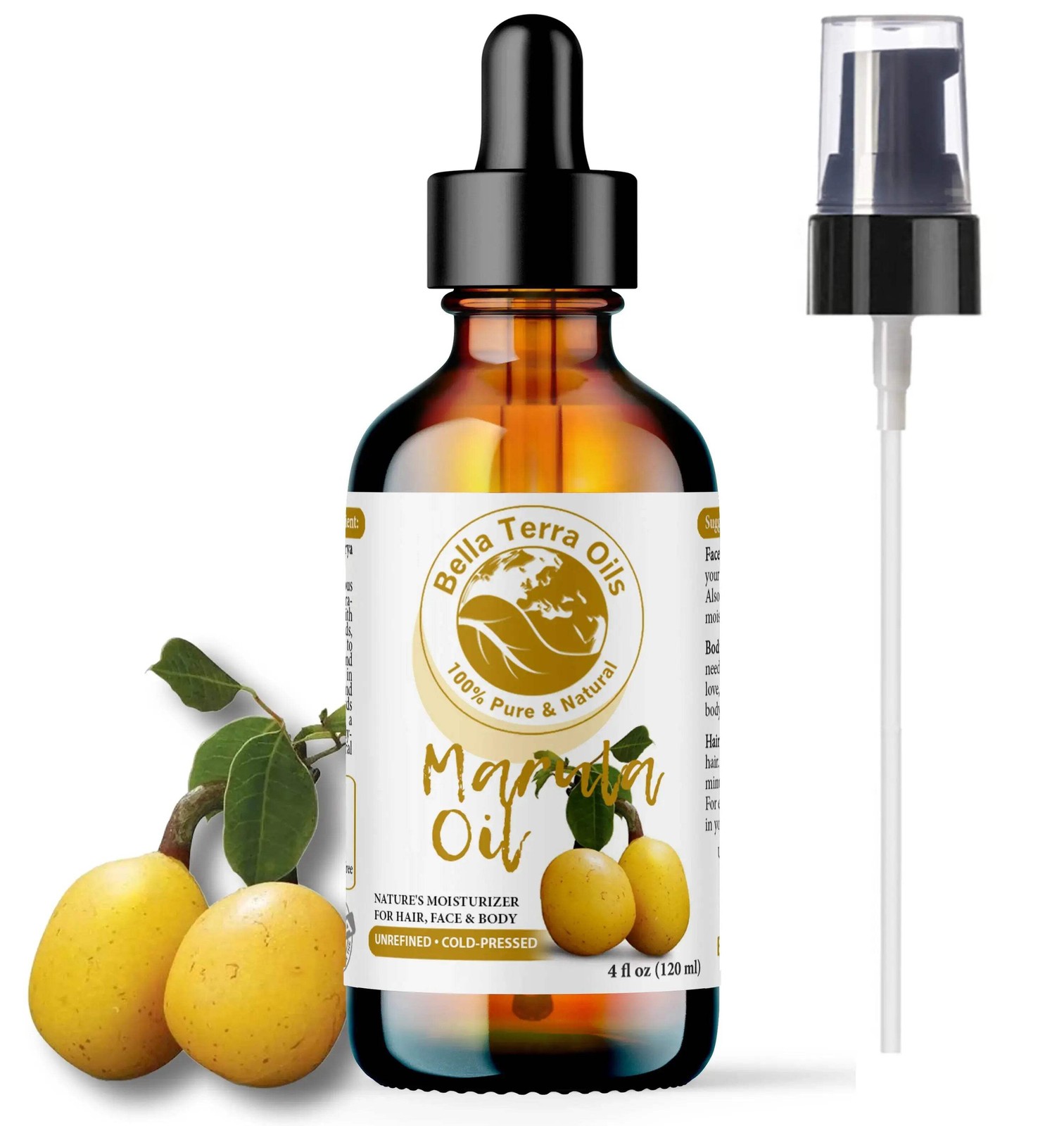 Natural Cold-Pressed Marula Oil 100% Pure Skin Hair Face Anti-Aging Moisturizer Natural Cold-Pressed Marula Oil 100% Pure Skin Hair Face Anti-Aging Moisturizer