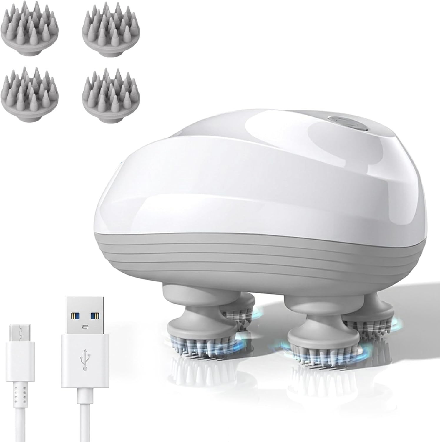 Electric Scalp Massager, Waterproof Rechargeable Head Scratcher for Hair Growth Electric Scalp Massager, Waterproof Rechargeable Head Scratcher for Hair Growth