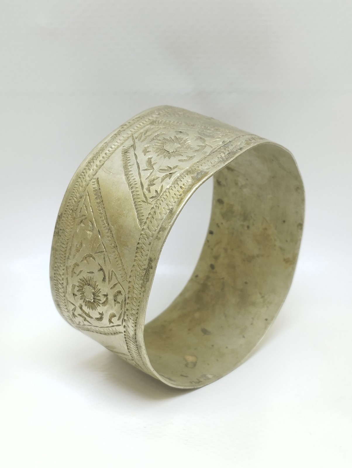 ANCIENT SILVER MIX ANTIQUE RARE VIKING ENGRAVED BRACELET AMAZING