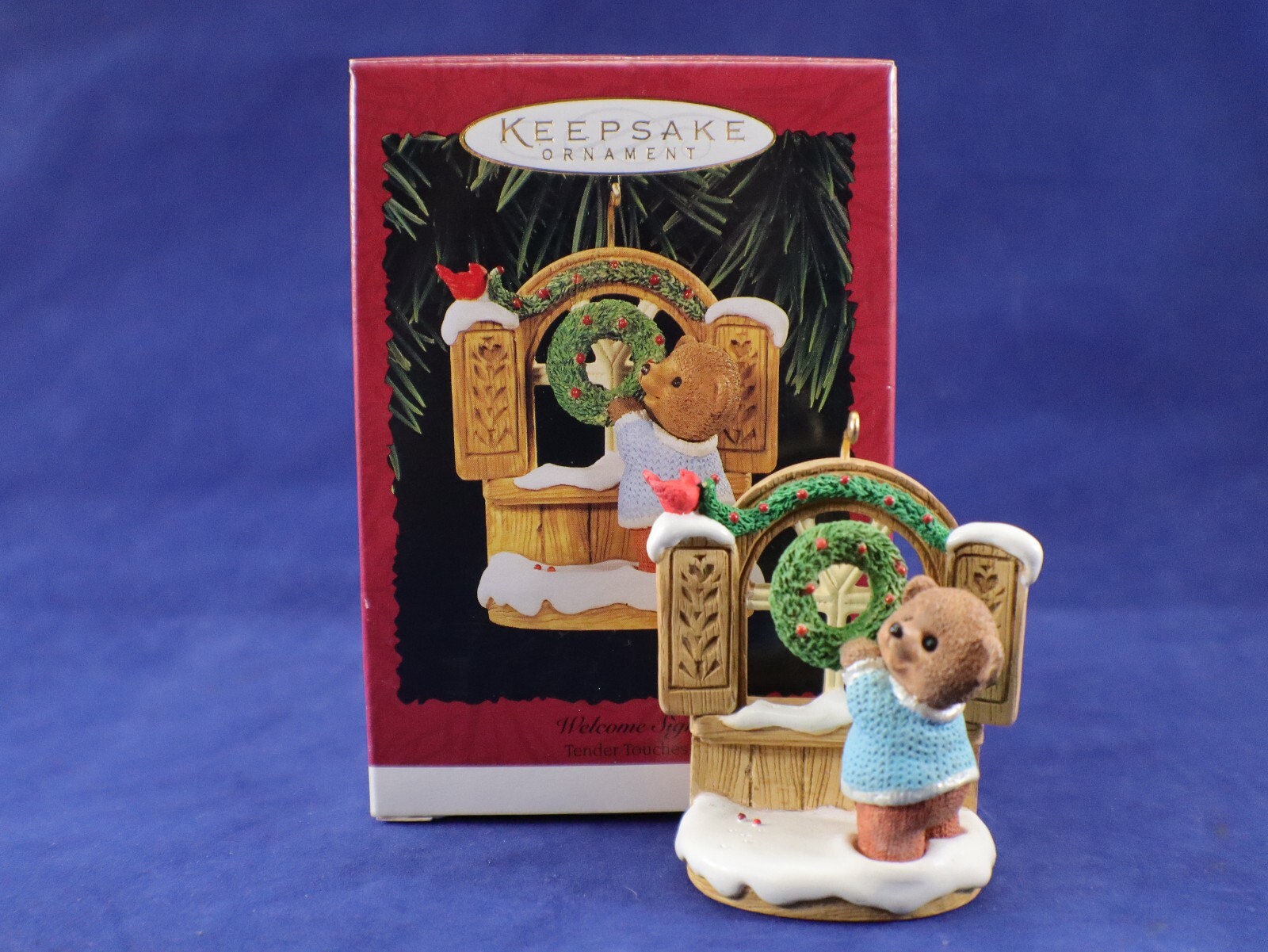 Hallmark Keepsake Christmas Ornament WELCOME CHRISTMAS 2011 Repaint in Box