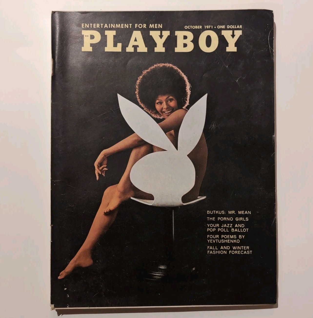Playboy October 1971 Magazine Butkus . Vintage. Rare Playboy October 1971 Magazine Butkus . Vintage. Rare
