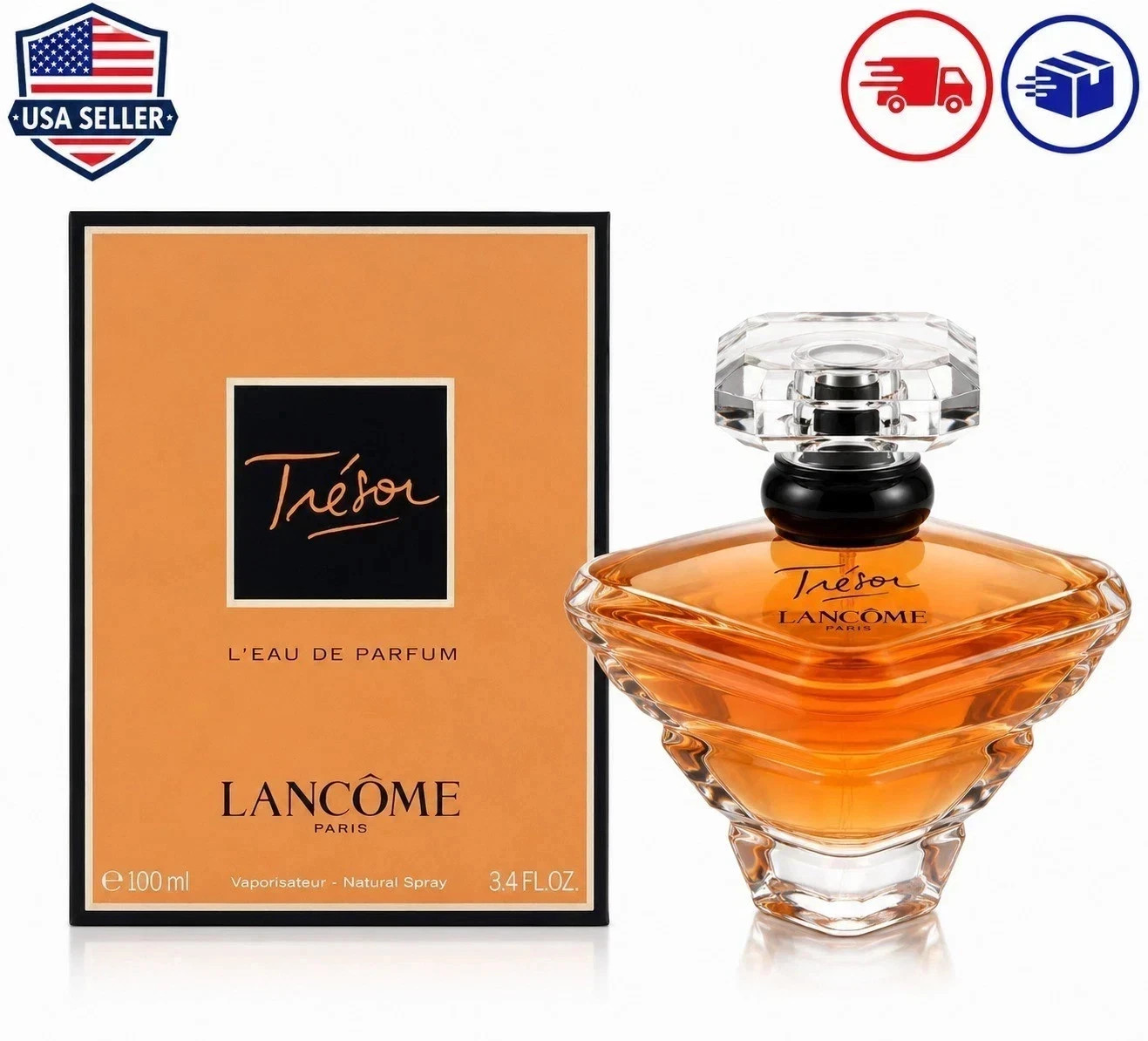 Tresor by Lancome L\'Eau De Parfum Spray for Women 3.4oz New Sealed In Box