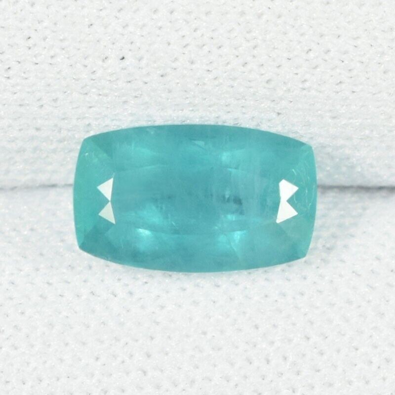1.63 ct RARE HUGE  GLOW GREEN BLUE  NATURAL GRANDIDIERITE  CUSHION See Vdo DR