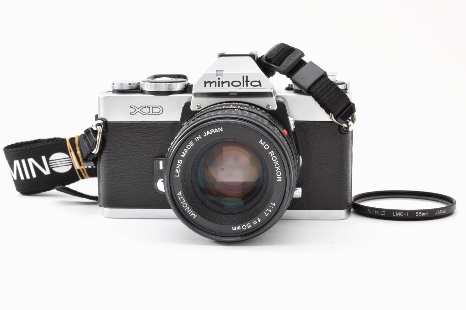 [Exc+5] Minolta XD 35mm SLR Film Camera & MD ROKKOR 50mm f1.7 Lens JAPAN 7748