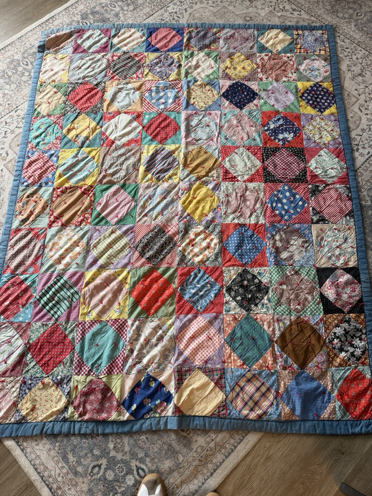 Antique Quilt Approximately 7’ X 5 1/2’ Antique Quilt Approximately 7’ X 5 1/2’