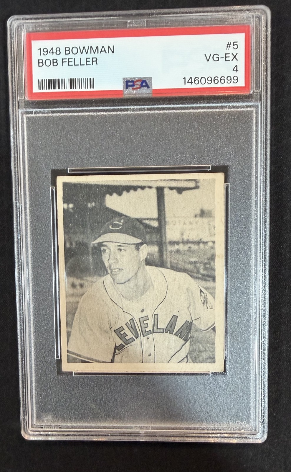 1948 Bowman - Bob Feller #5 PSA 4 1948 Bowman - Bob Feller #5 PSA 4