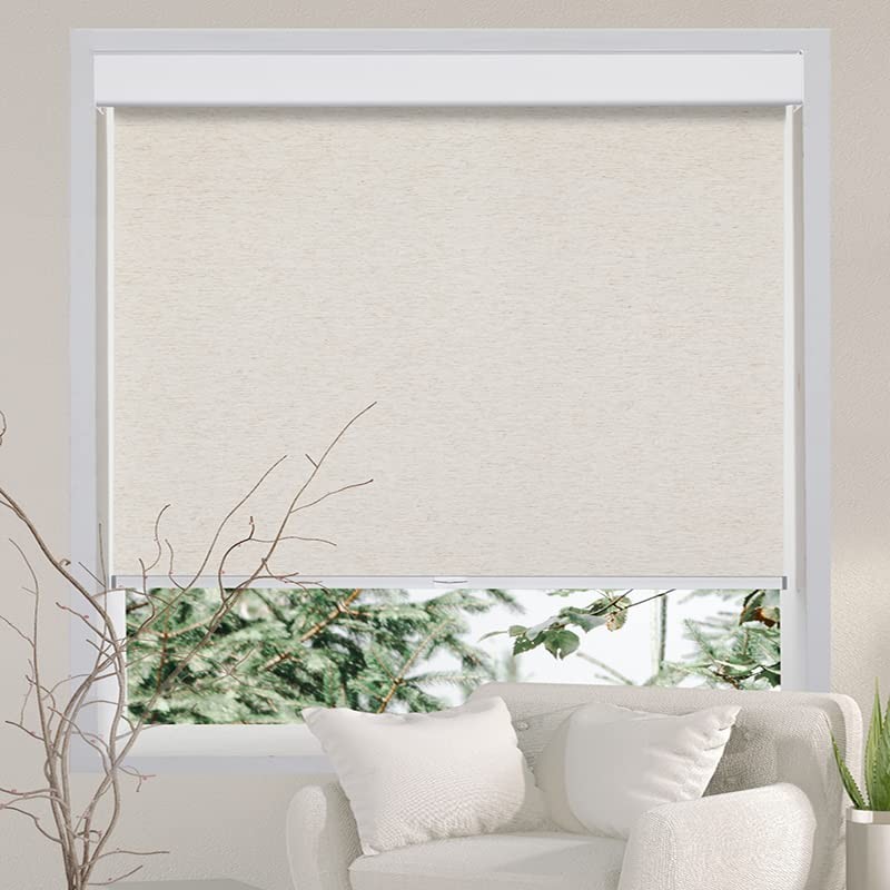 PERSILUX FREE-STOP CORDLESS ROLLER BLINDS LIGHT -  CREAM (LIGHT FILTERING)