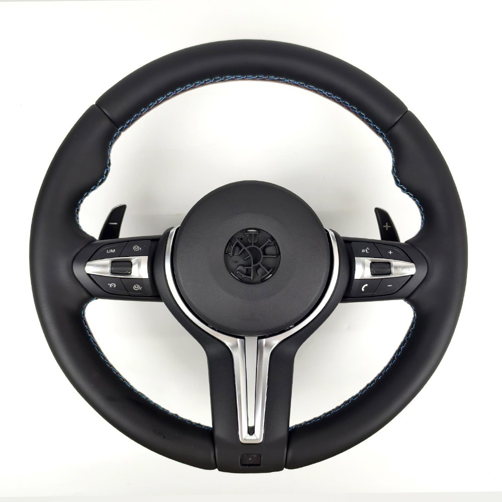 M Style Leather Steering Wheel For BMW F30 F33 F20 F21 F15 F22 F25 F16 M2 M3 M4