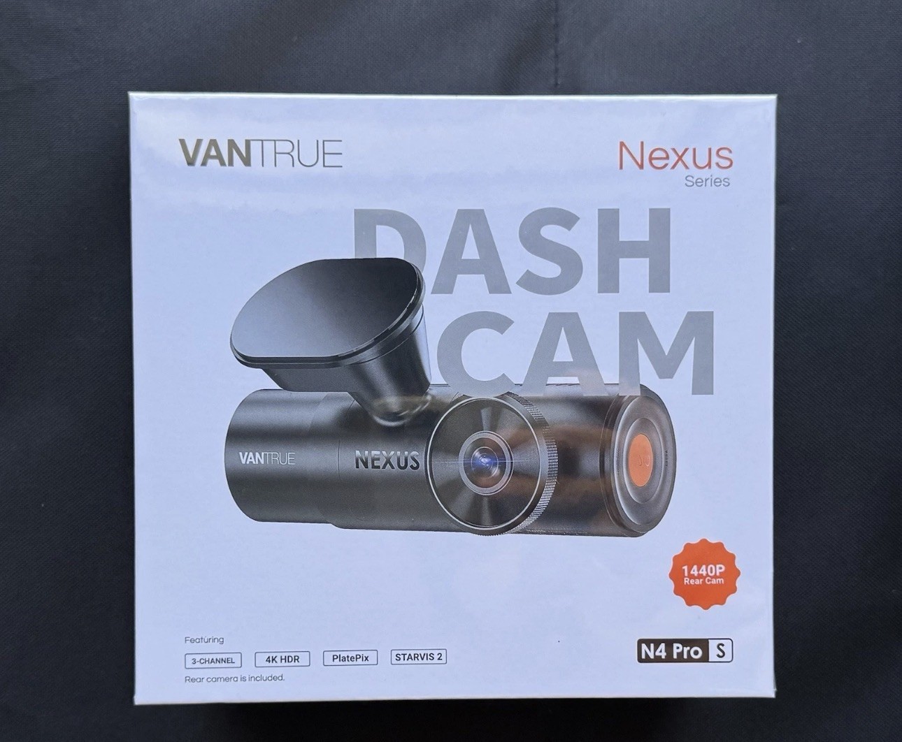 Vantrue N4 Pro S 4K 3 Channel Dash Cam Front Rear Inside STARVIS 2 GPS WiFi