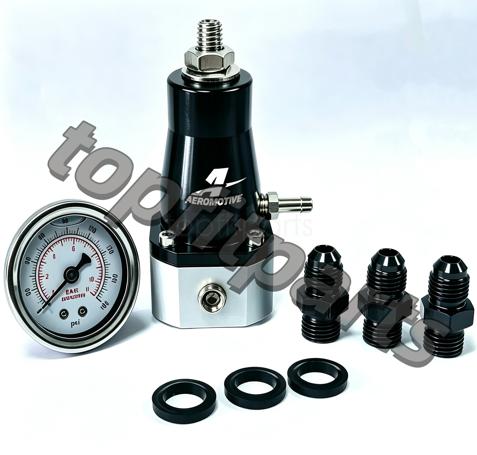 NEW Aeromotive 13129 Compact EFI Bypass Fuel Pressure Regulator Combo Kit