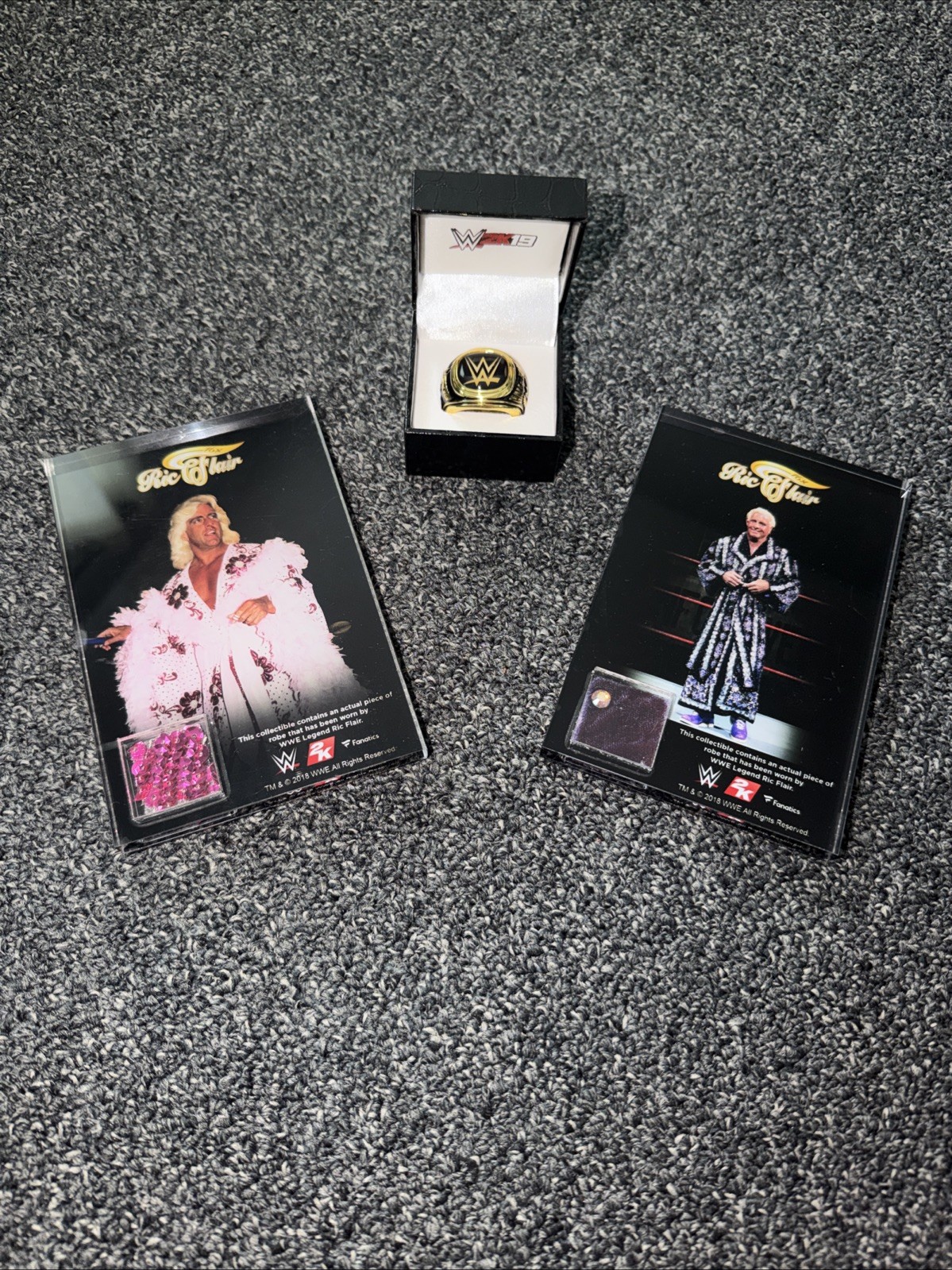 WWE 2K19 Ric Flair Hall of Fame Collectibles Ring & Robe Patch 2018 Fanatics