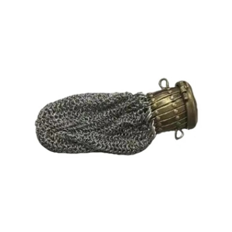 Vintage 1920s Metal Mesh Coin Purse Twist Top Art Deco Silver Tone