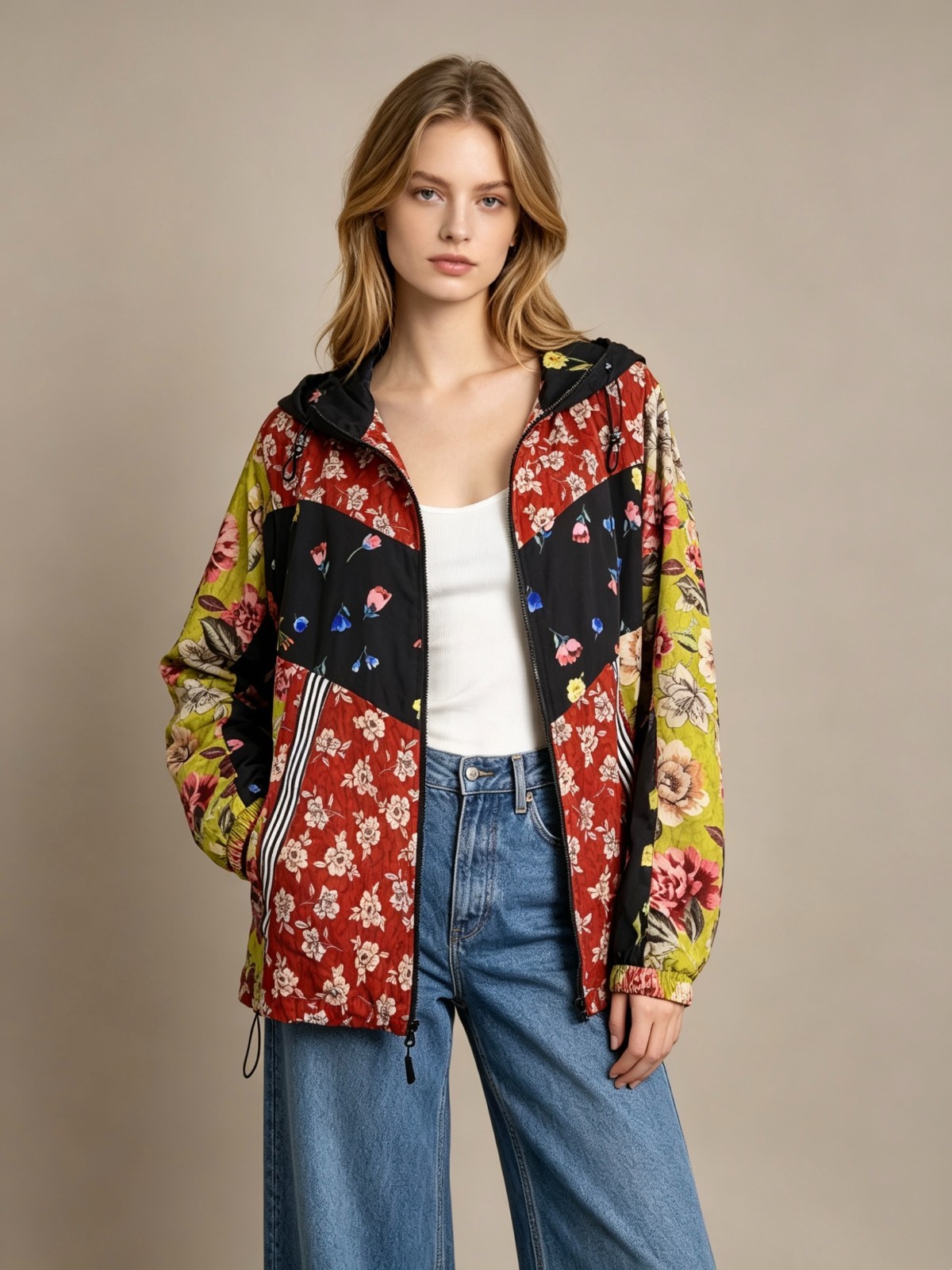 NWOT Johnny Was Marlon Reversible Track Zip Hoodie Jacket Floral Size S NWOT Johnny Was Marlon Reversible Track Zip Hoodie Jacket Floral Size S