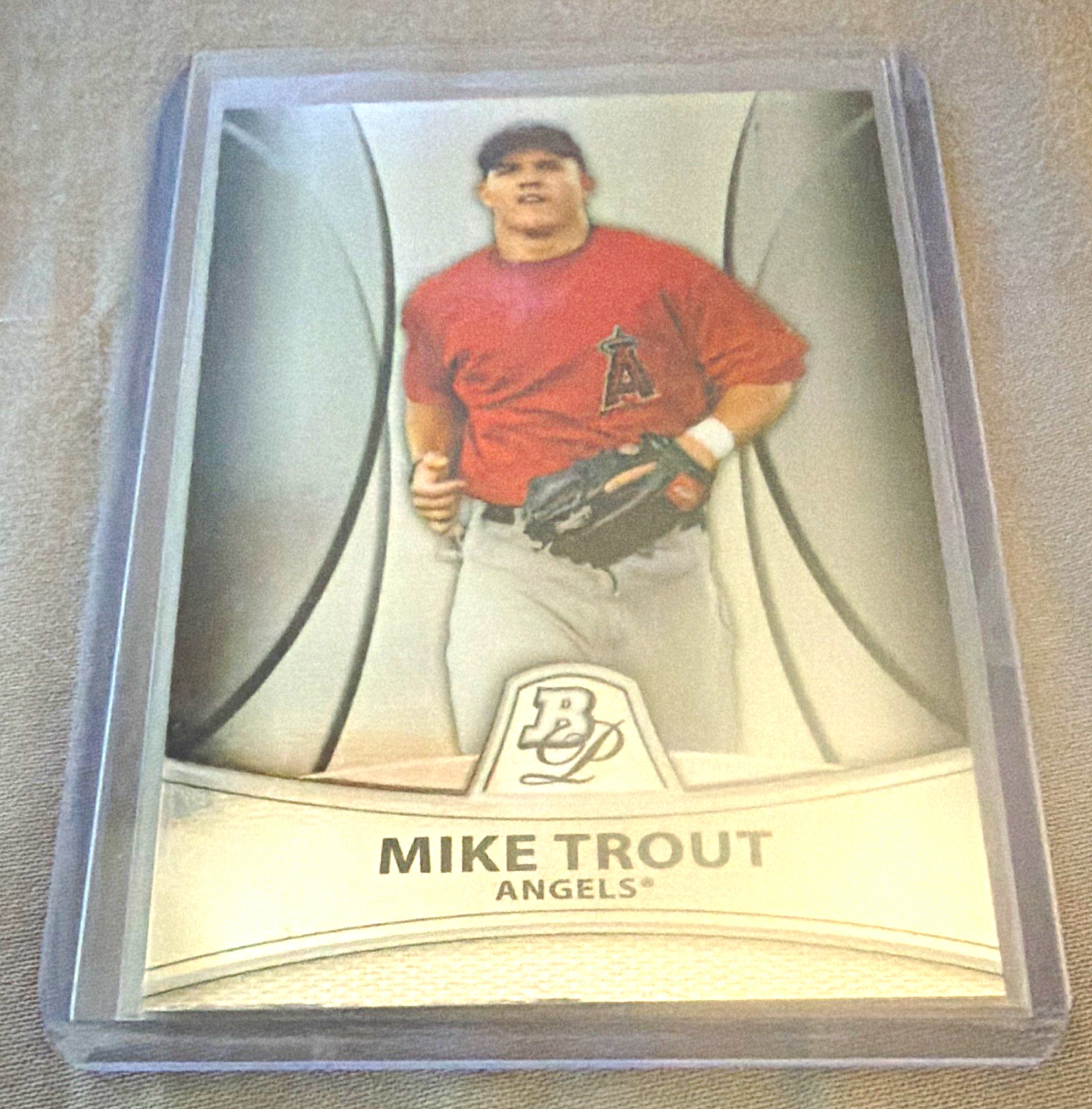 Topps 2010 Bowman Platinum Prospects Mike Trout #PP5 RC Insert Angels Card Topps 2010 Bowman Platinum Prospects Mike Trout #PP5 RC Insert Angels Card