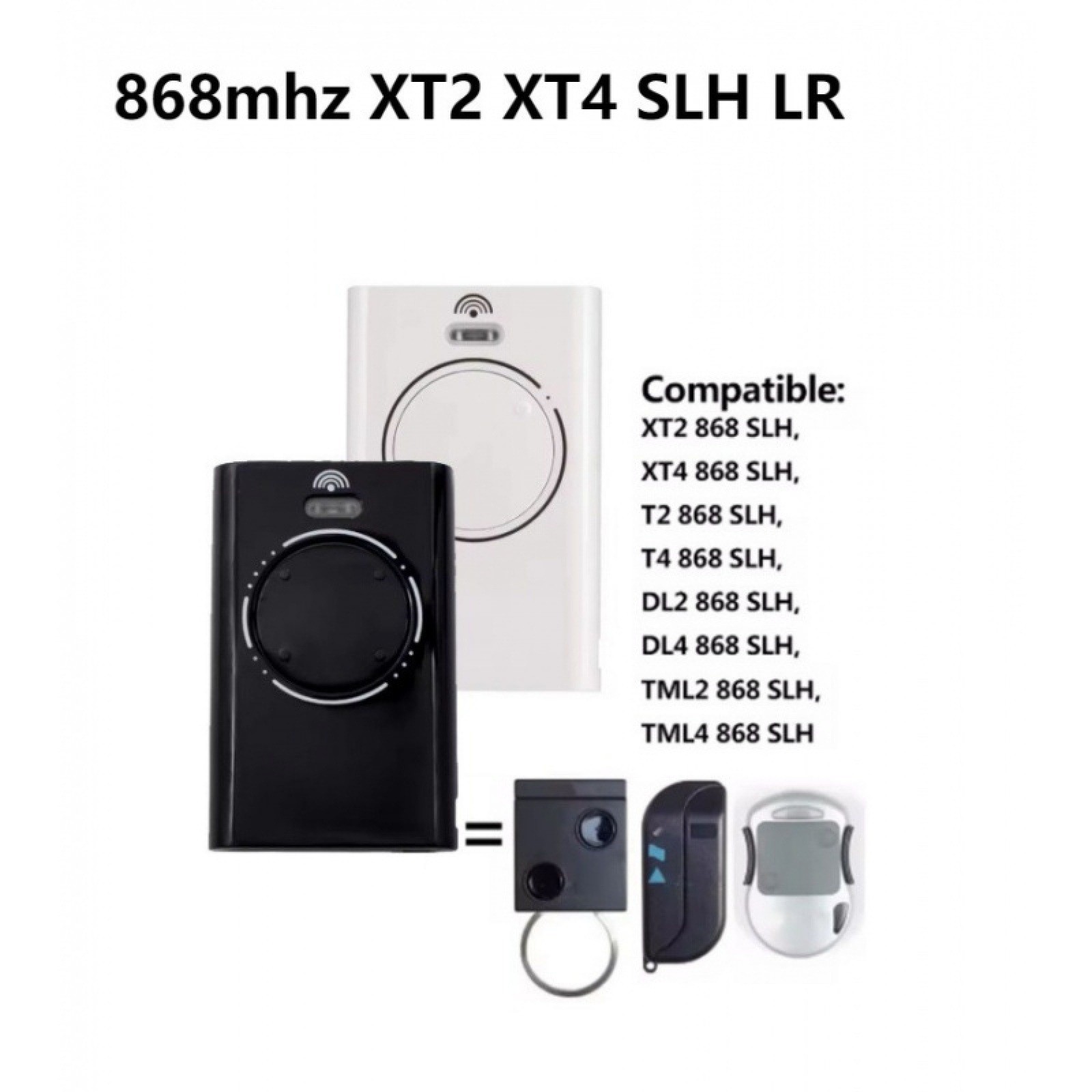 FAAC XT2 868 SLH LR Transmitter Black Color