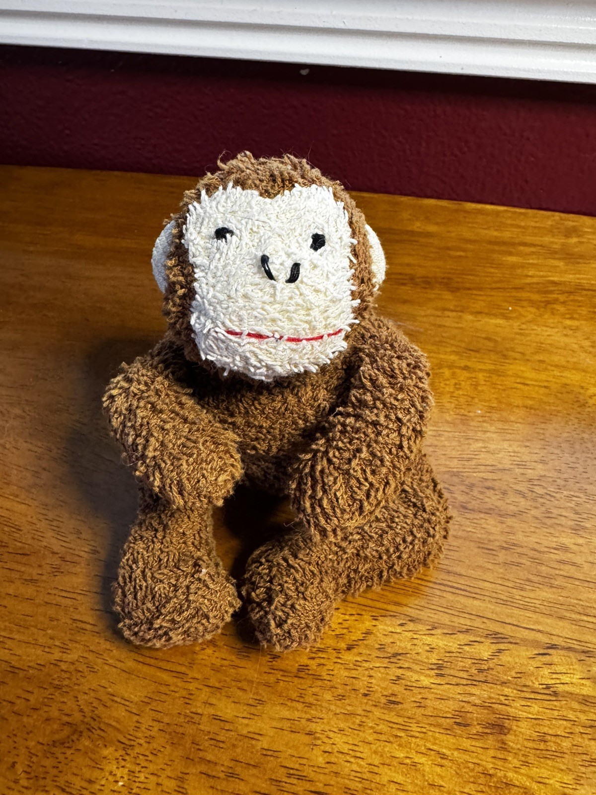 Vintage Russ Home Buddies Coco the Monkey #4167 Terry Cloth Plush Bean Bag Toy