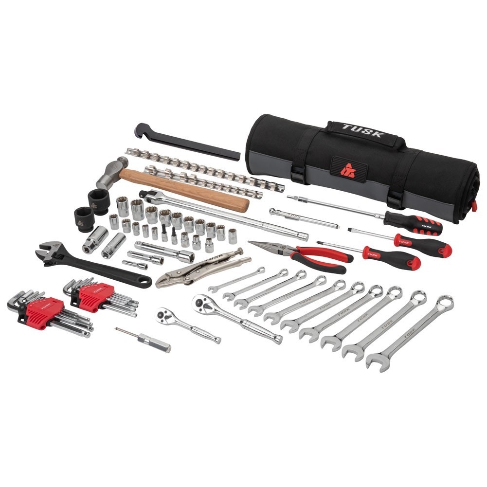Tusk UTV Tool Roll Kit with Belt Removal Tools for Polaris RZR and Sportsman Ace