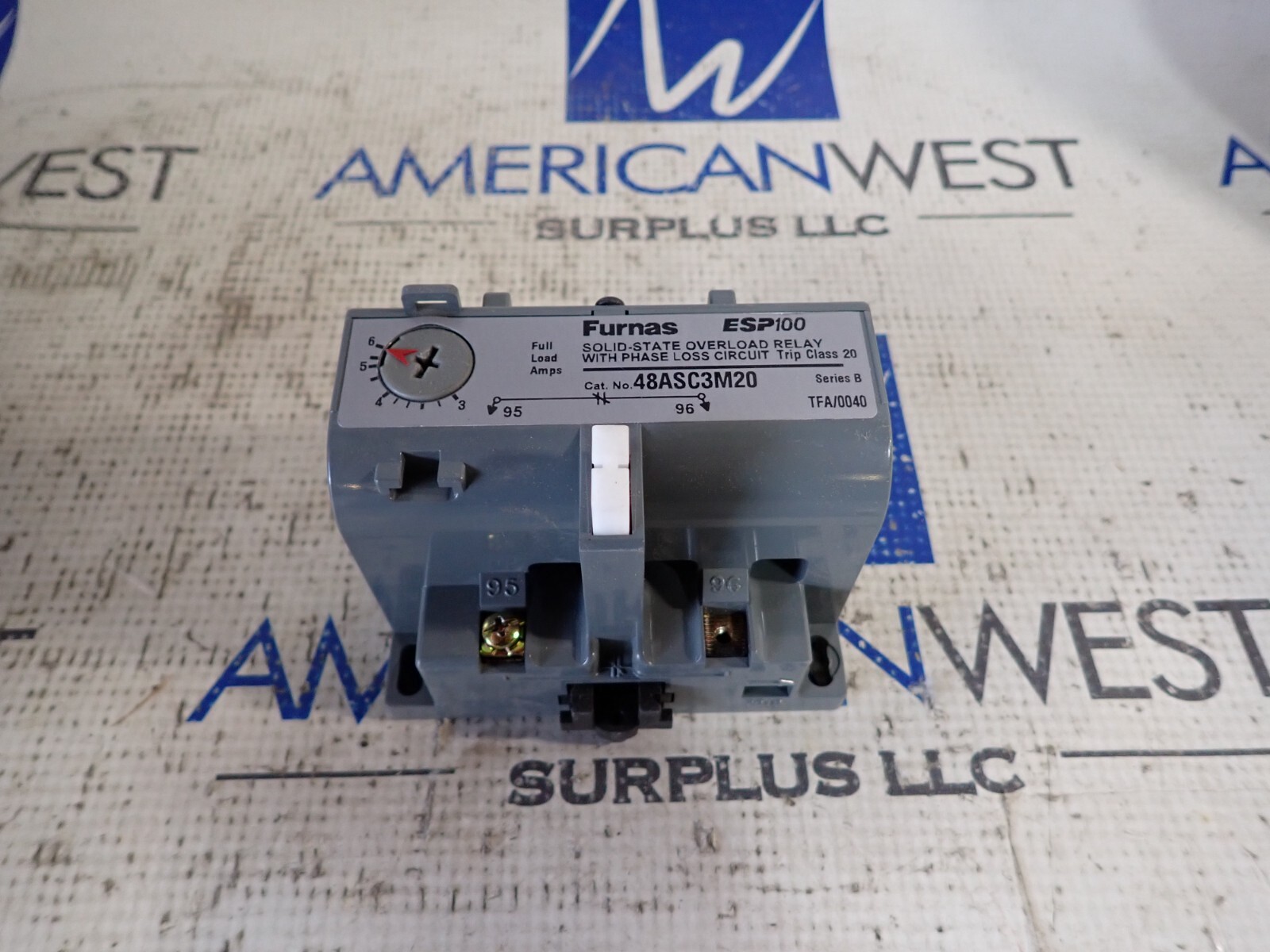 Furnas 48ASC3M20 Solid State Overload Relay 3-6A Ser B Trip Class 20
