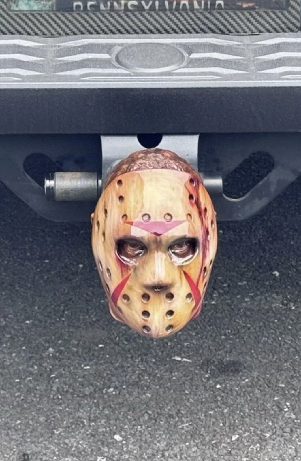 Jason Vorhees 3D Custom Universal Tow hitch cover . Custom Painted-