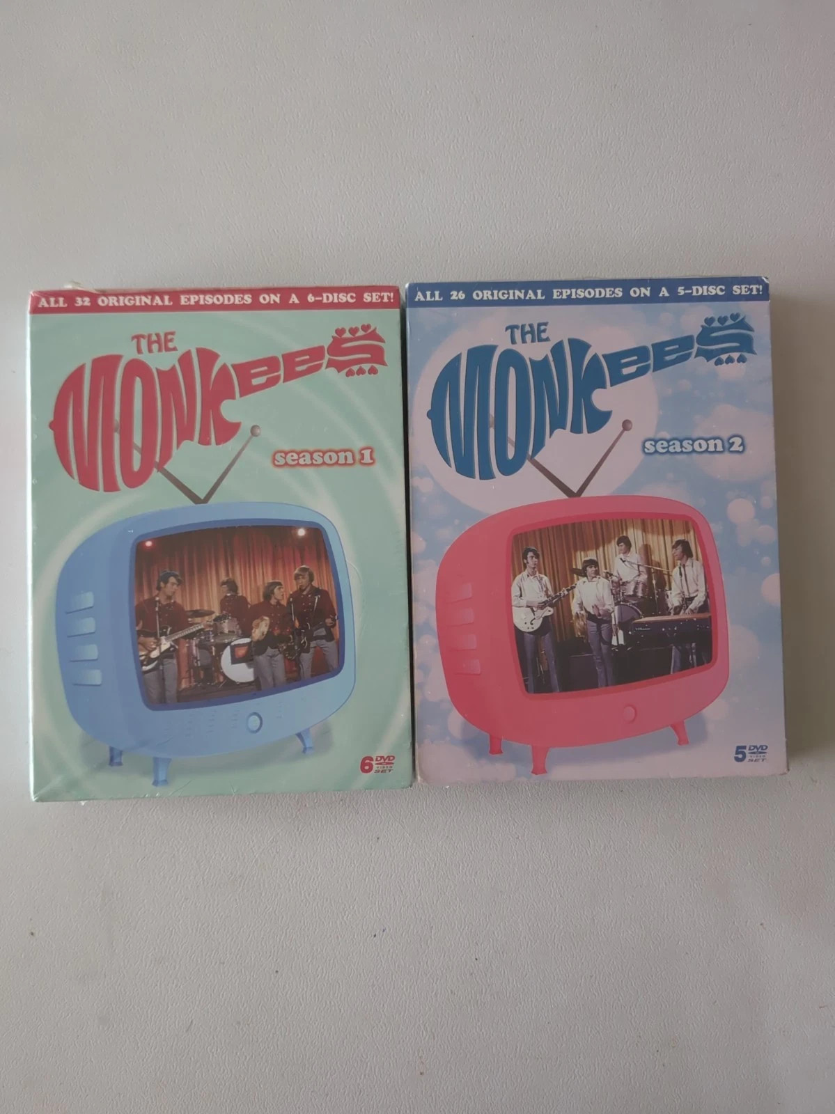2011 Rhino The Monkees Complete Series Season 1 & 2 DVD Box Sets Factory Sealed